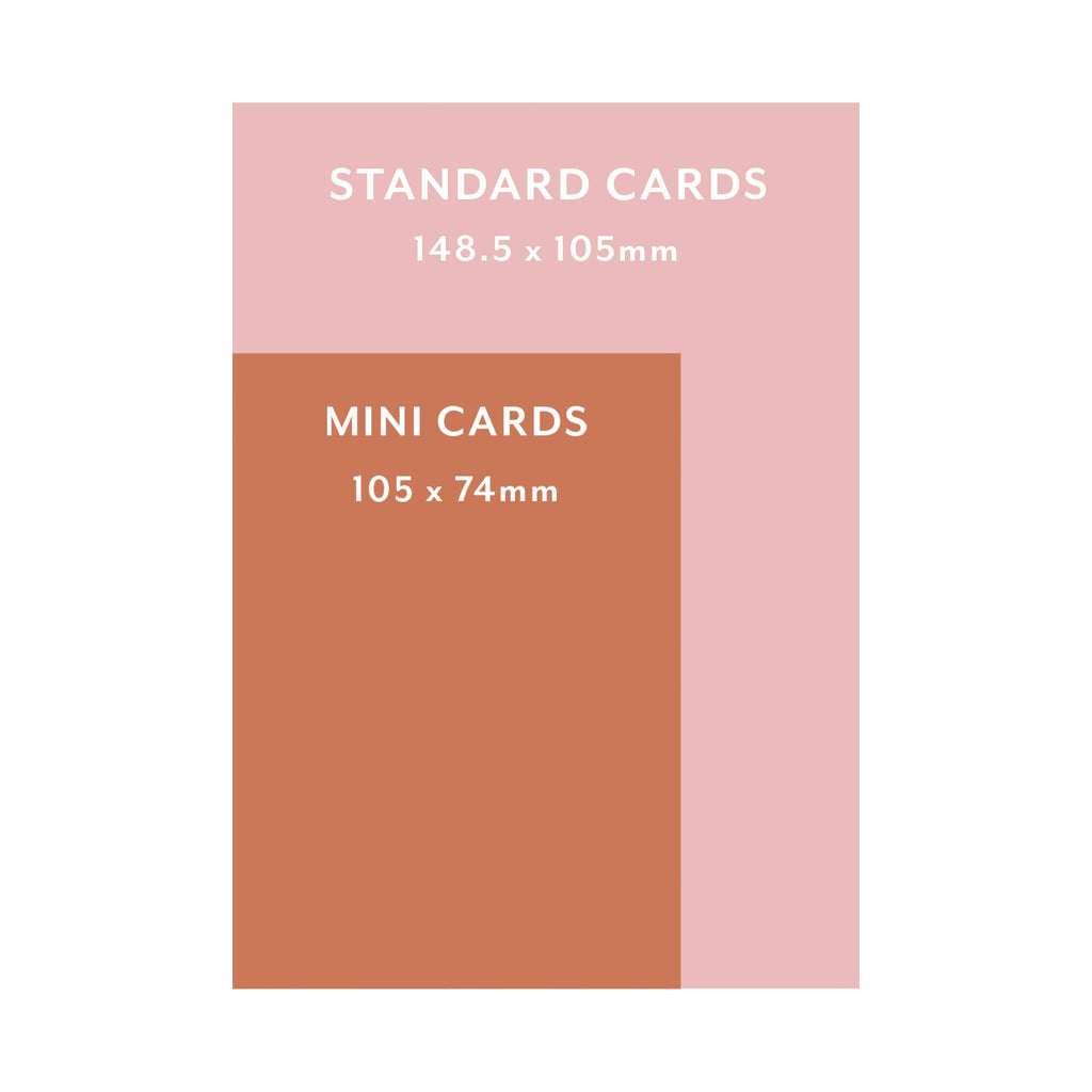 Congrats Pattern Mini Card - Cute Celebration Fun Greeting