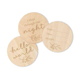Gumleaf Wooden Milestone Cards