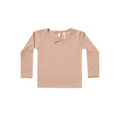 Pointelle Long Sleeve Tee | Blush