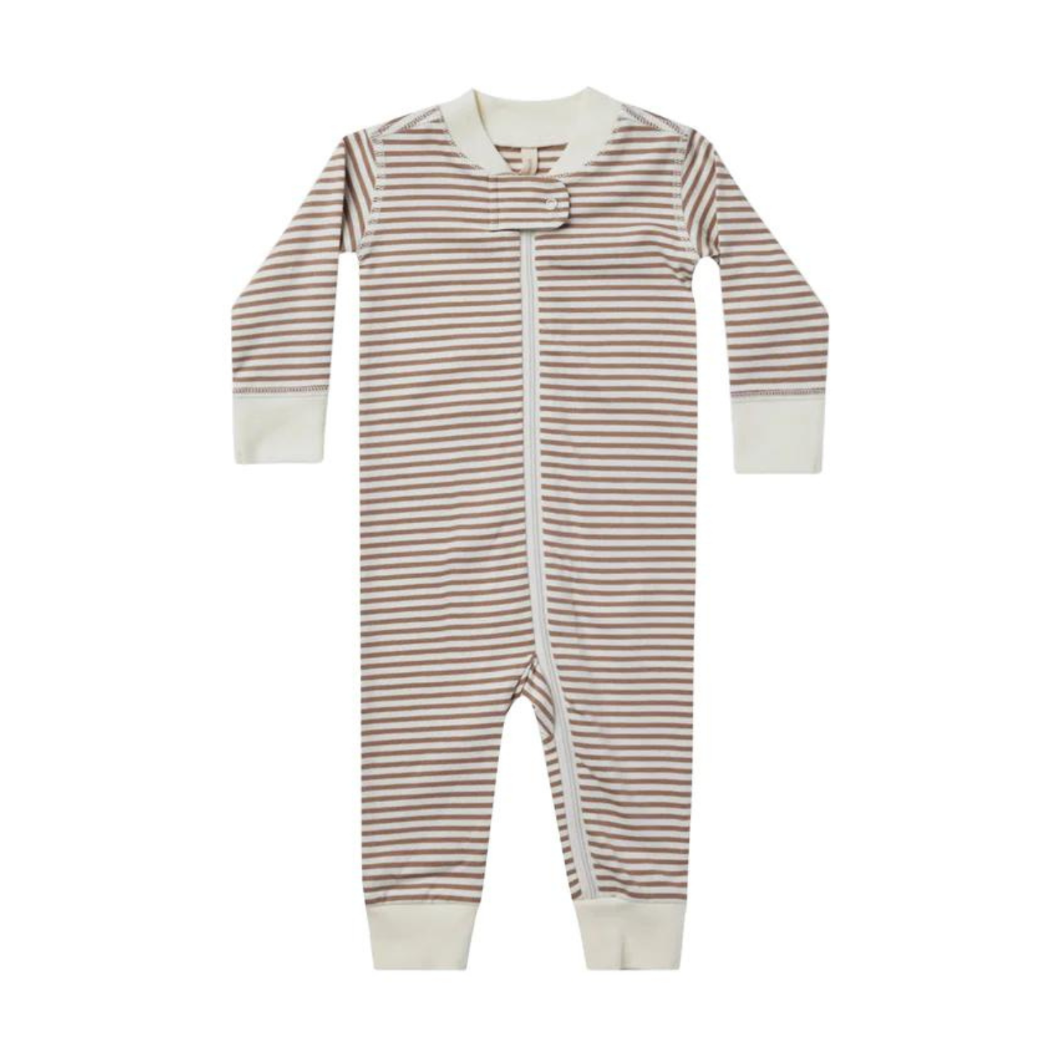 Zip Long Sleeper | Cocoa Stripe