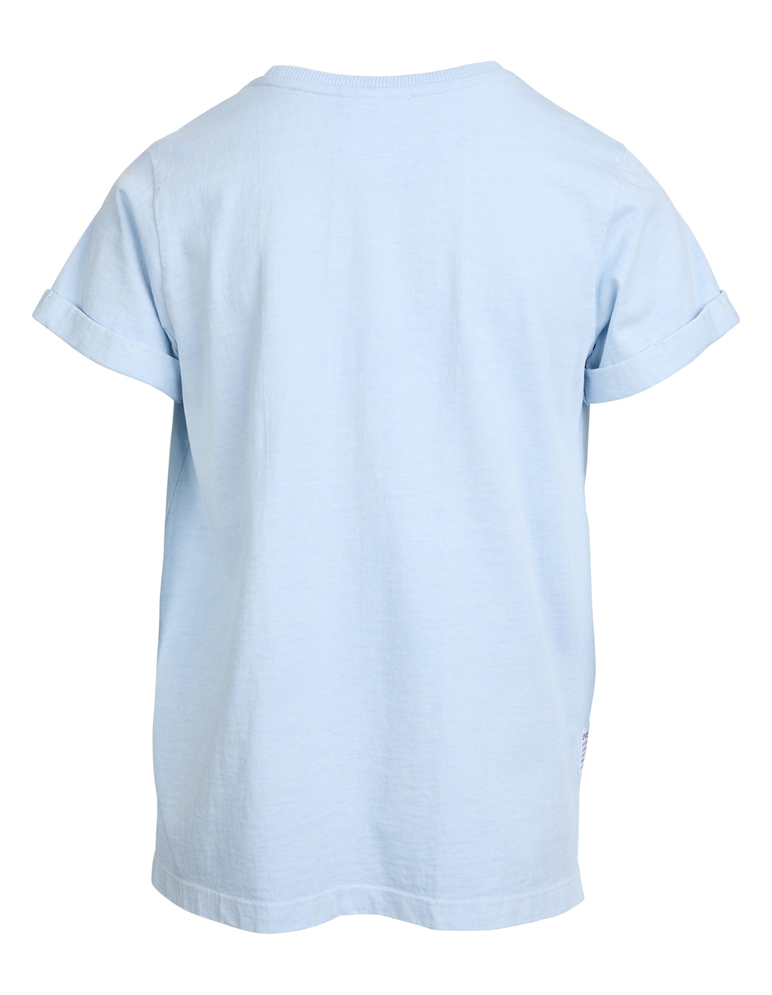 Eve Girl Washed Tee  - LIGHT BLUE