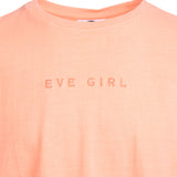 Eve Girl Washed Tee  - NEON PEACH