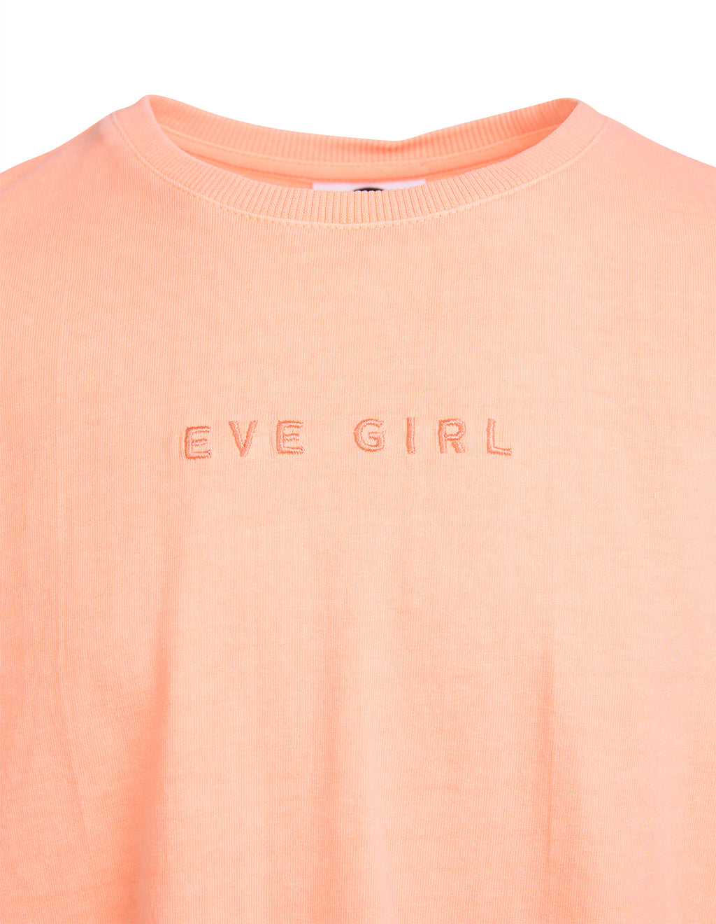 Eve Girl Washed Tee  - NEON PEACH