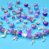 Jewellery Making Kit Charm Bracelet Set: Pastel Rainbow