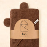 Kiin Hooded Towel - Chocolate