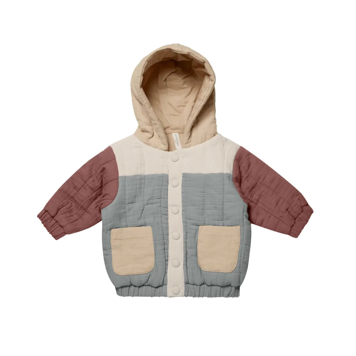 Hooded Woven Jacket | Colour Block