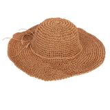 Acorn Caramel Santorini Crochet Straw Hat - Adult