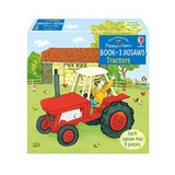 Usborne Book & Jigsaw - Tractors