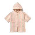 Strawberry Wave Organic Terry Hooded Towel