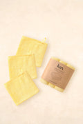 Kiin Wash Cloths 3 Pack - Buttercup