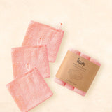 Kiin Wash Cloths 3 Pack - Peony
