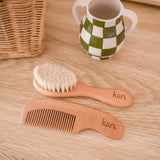 Kiin Wooden Baby Brush + Comb Set