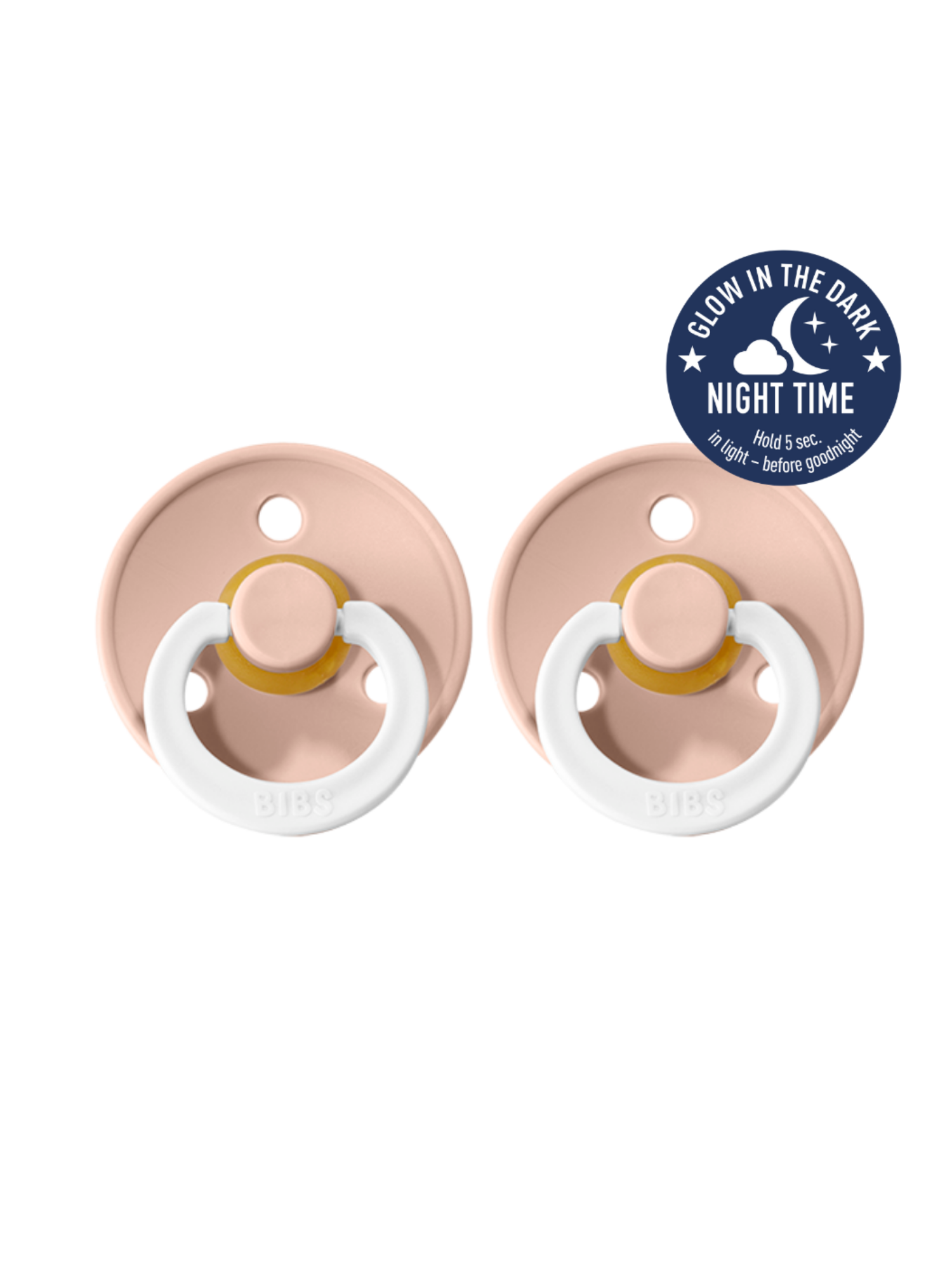 BIBS Colour GLOW 2 PACK - Blush