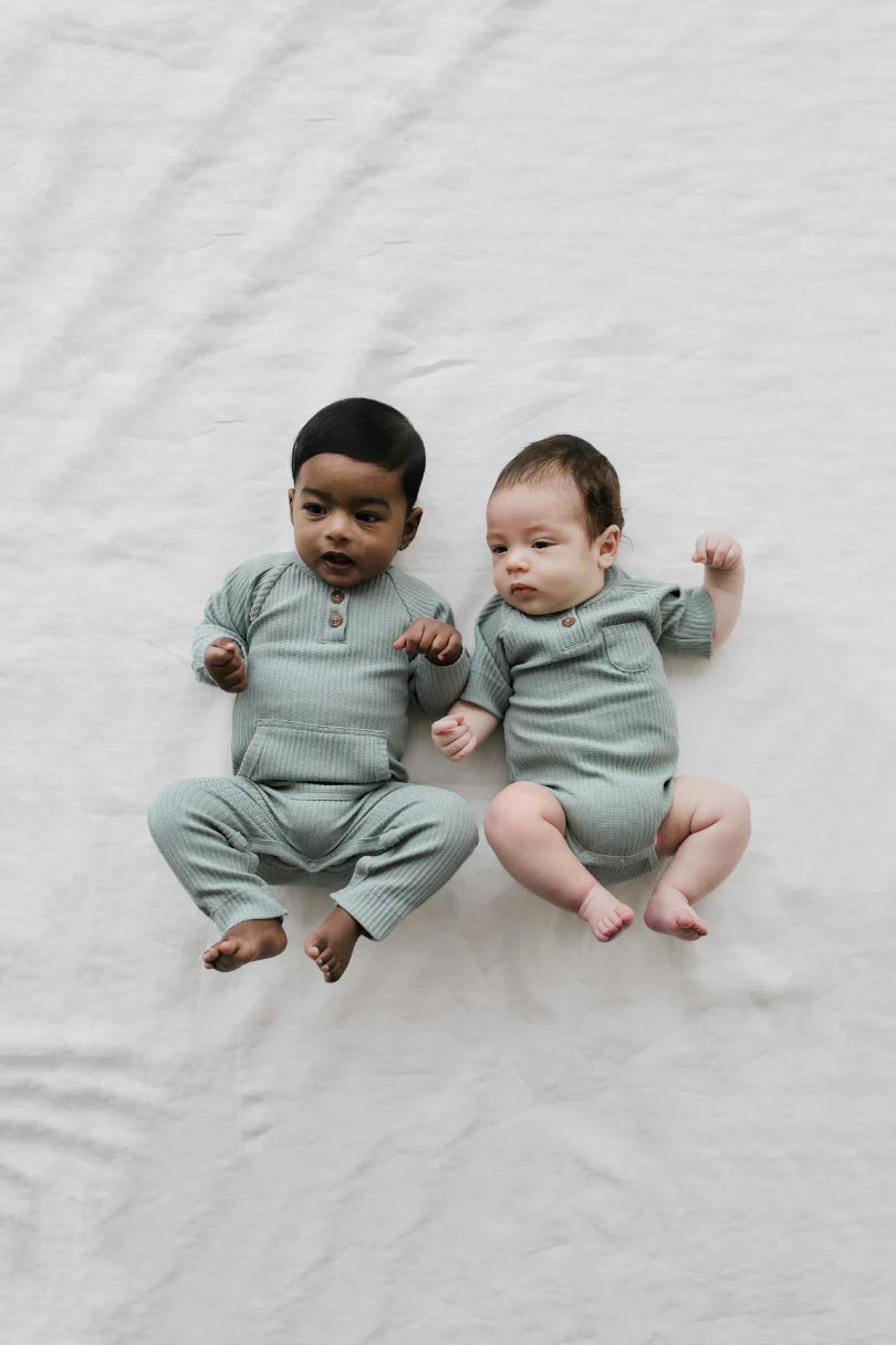 Hugo Short Sleeve Bodysuit - Sky