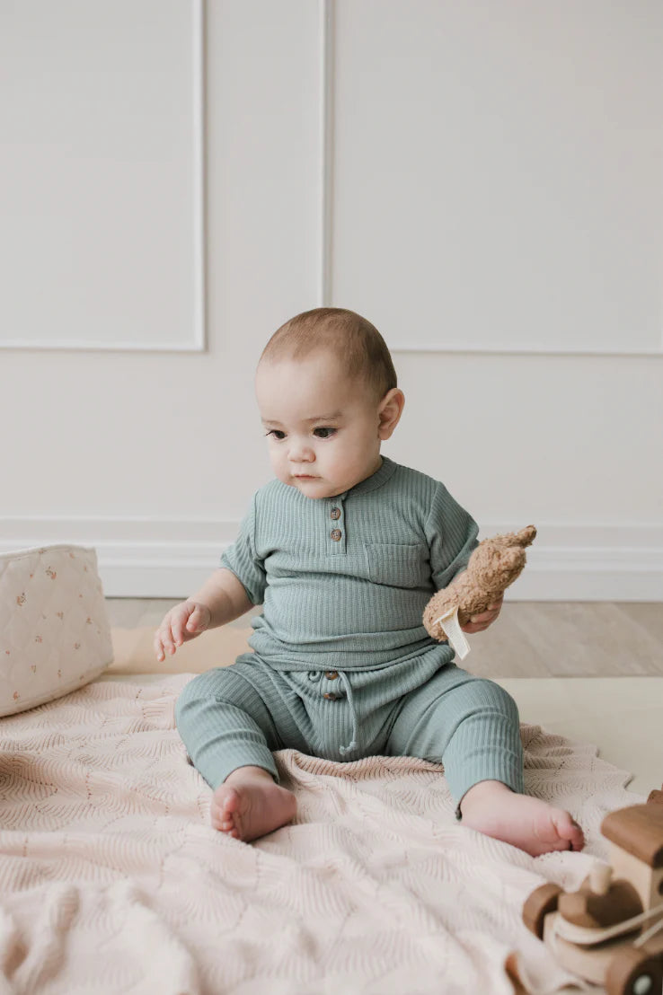Philippe Short Sleeve Top - Sky