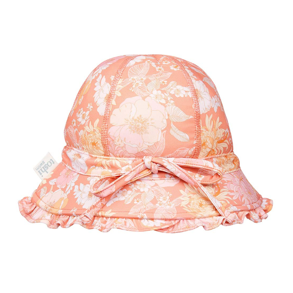 Swim Bell Hat Tea Rose