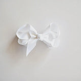 Snuggle Bow Clip | White