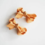 Mustard Piggy Tail Hair Clips - Pair