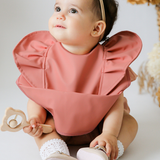 Terracotta Frill Snuggle Bib