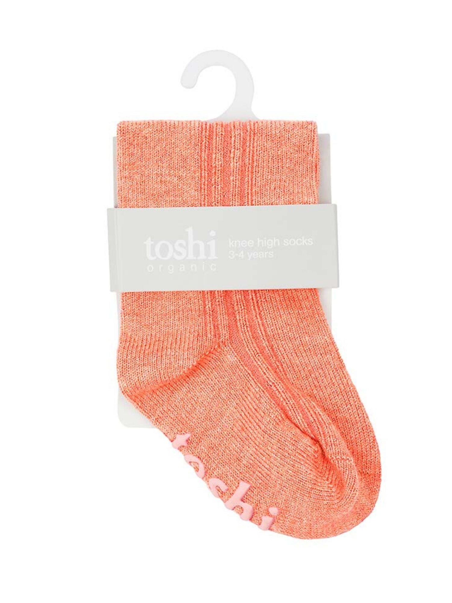 Toshi Organic Socks  Knee | Coral