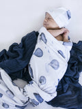 Cloud Chaser Baby Jersey Wrap & Beanie Set