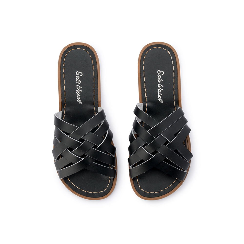 Salt Water Retro Slides | Black