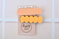 Acrylic Hair Clips - Orange Sherbert
