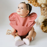 Terracotta Frill Snuggle Bib