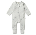 Organic Zipsuit with Feet - Mountain Top