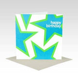 Blue & Green Stars Birthday