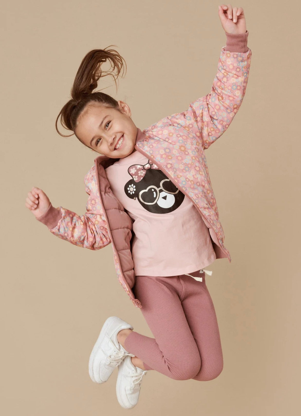 Dusty Plum Rib Legging - Dusty Plum
