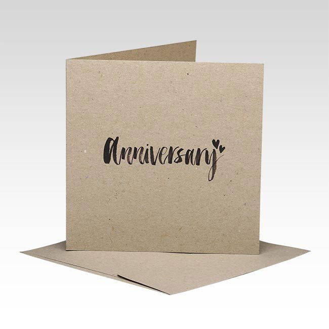 Rhicreative Brushed Script Anniversary Card