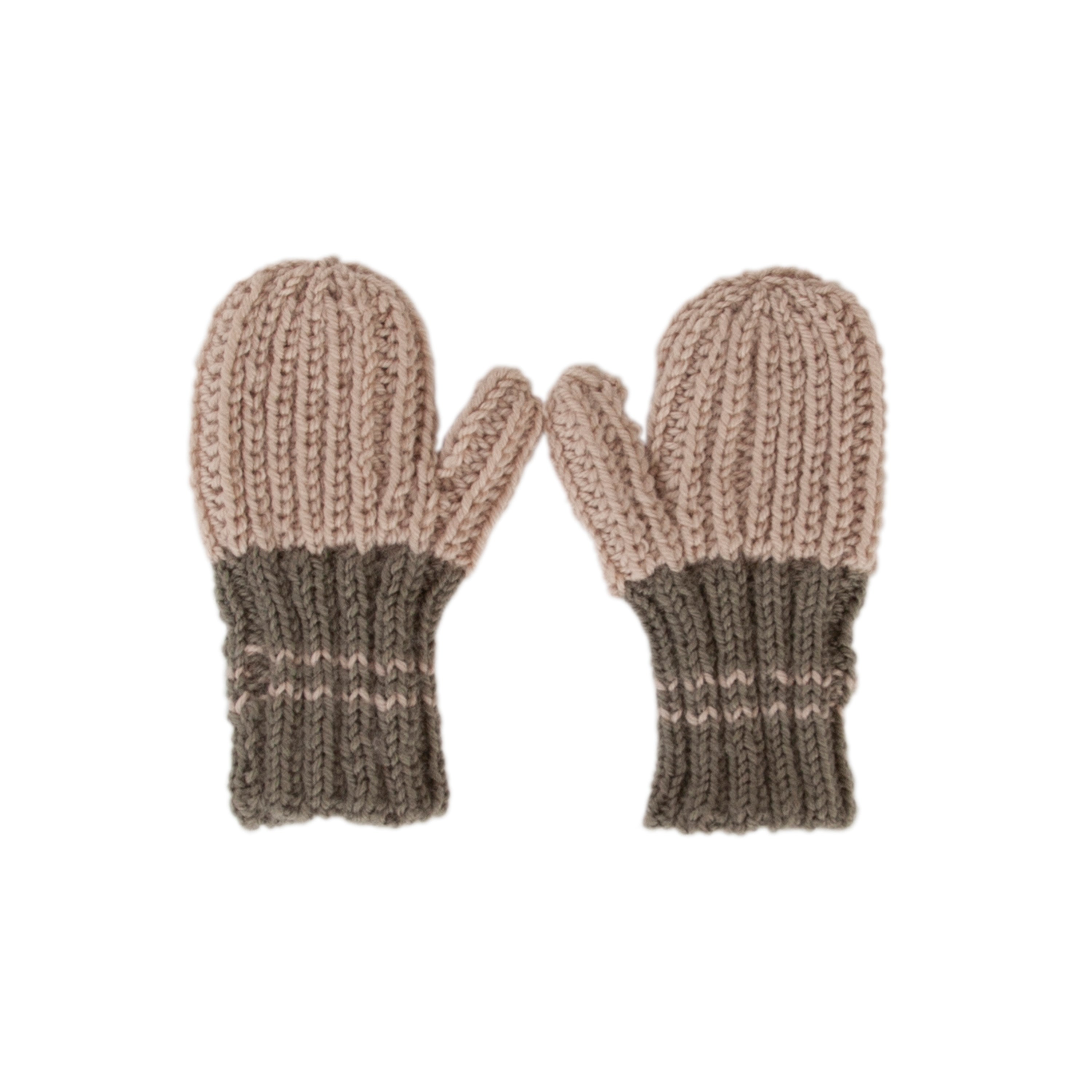 Acorn Kids Campside Ribbed Mittens | Khaki