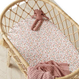 Spring Floral Bassinet Sheet / Change Pad Cover