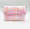 Poppy Lane | Medium Clutch in Peachy Days Stripe