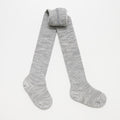 Cable Tights - Light Grey Marle