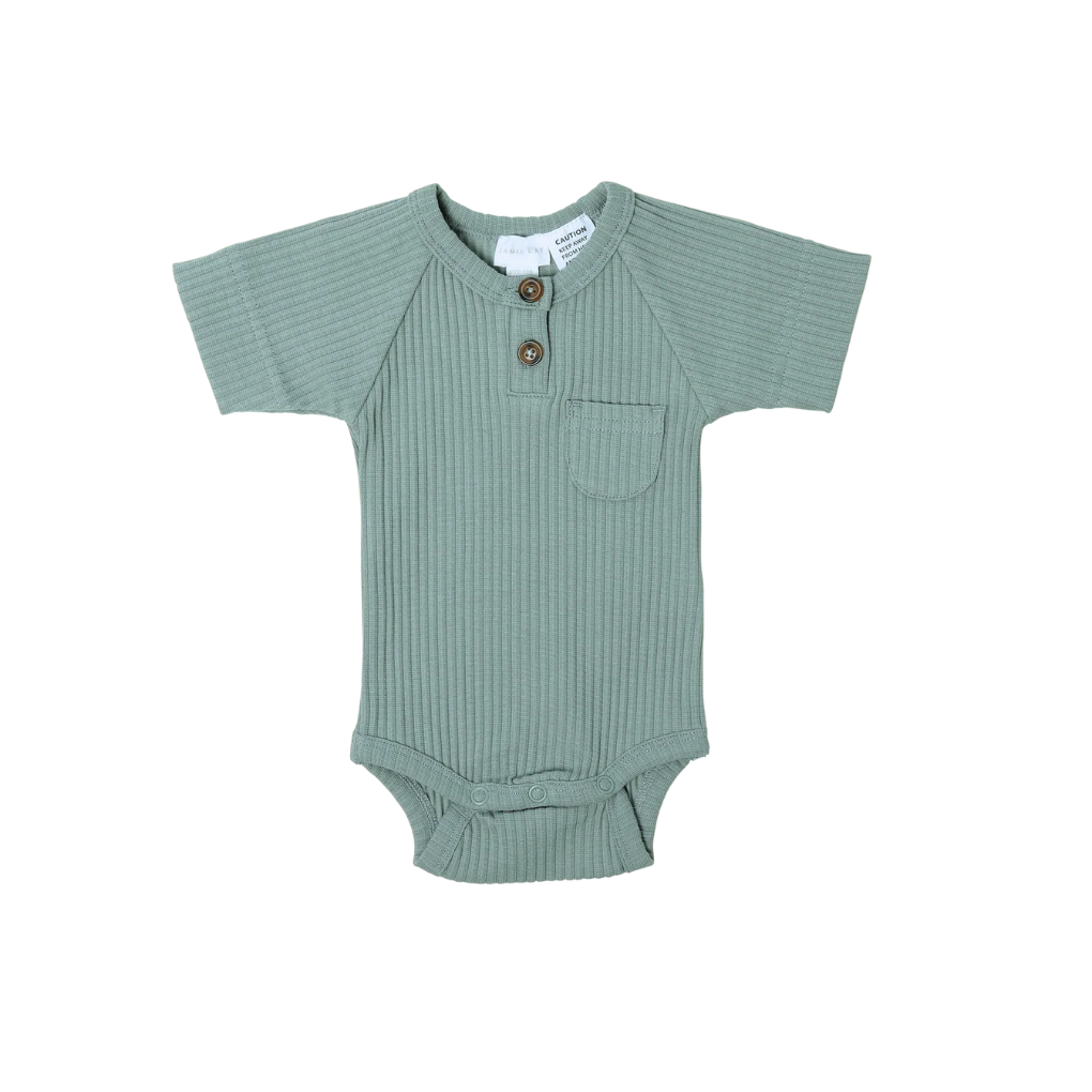 Hugo Short Sleeve Bodysuit - Sky