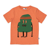 Sporty Blob Tee - Orange Marle