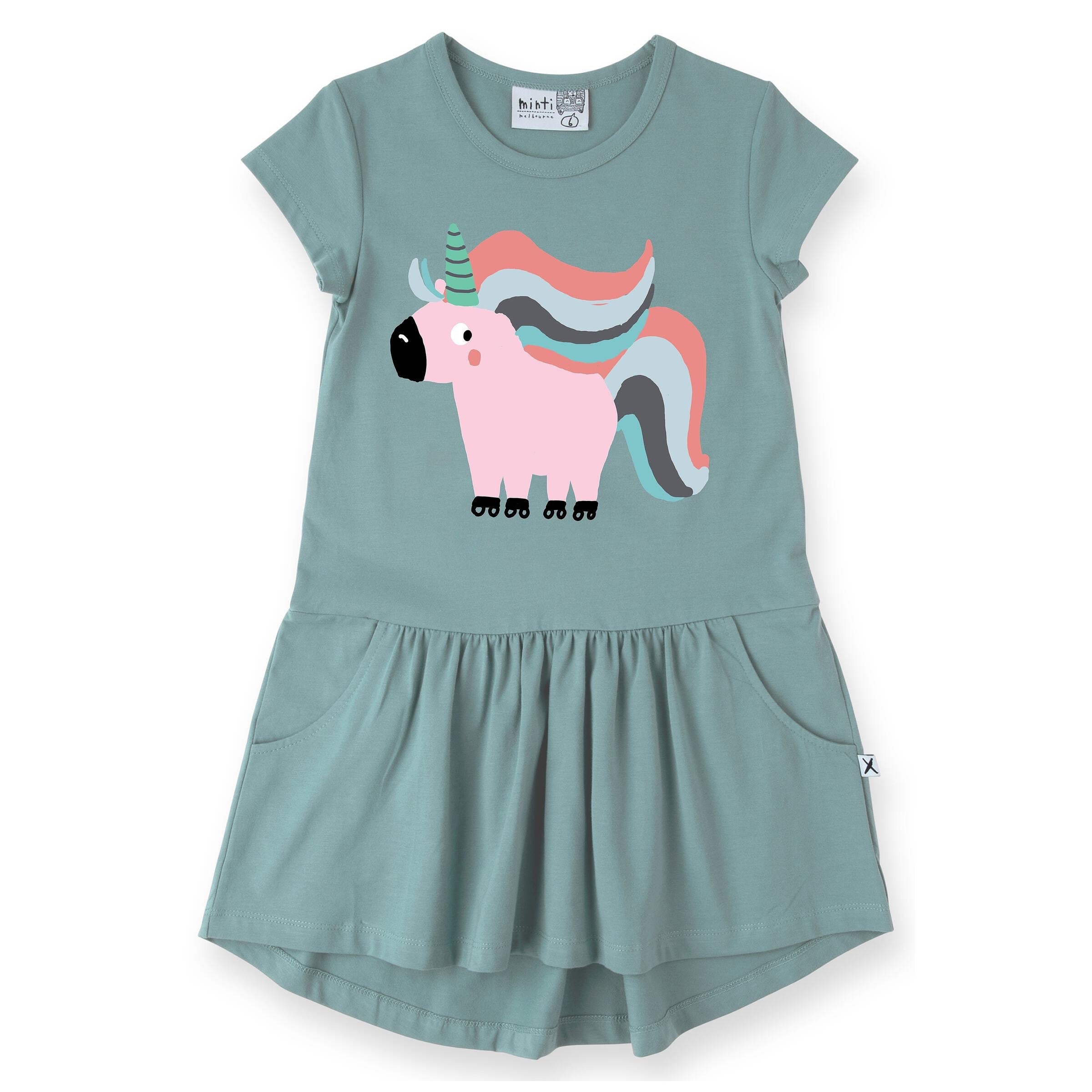 Sporty Unicorn Dress - Emerald