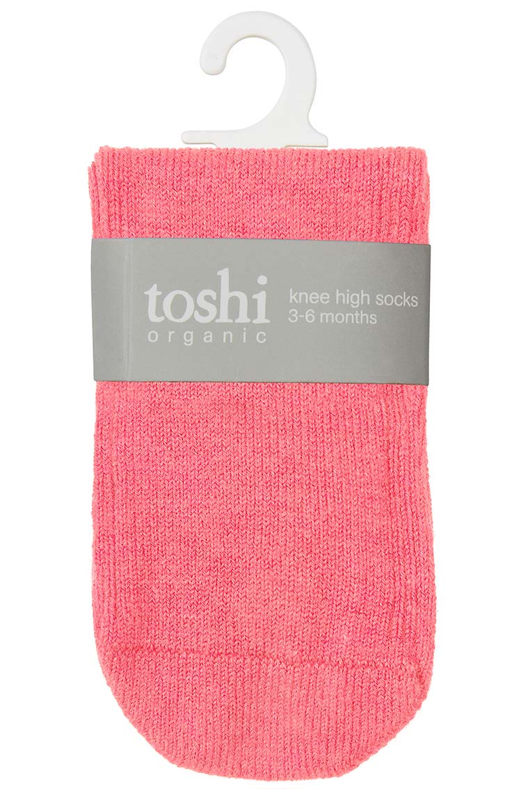 Organic Socks Knee Dreamtime Fuscia