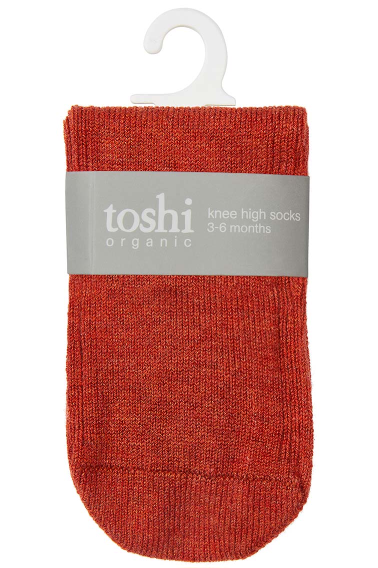 Organic Socks Knee Dreamtime Saffron