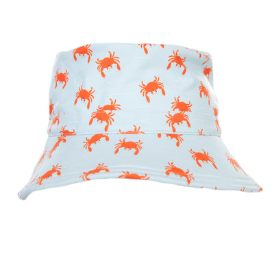 Crab Bucket Hat - Blue/Orange/White