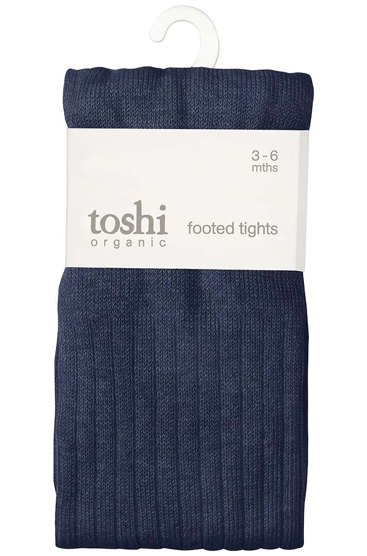 Organic Tights Footed Ink
