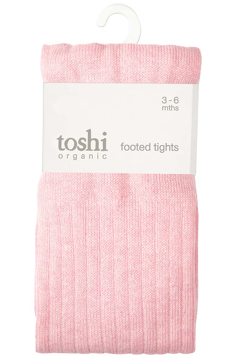 Organic Tights Footed Pearl