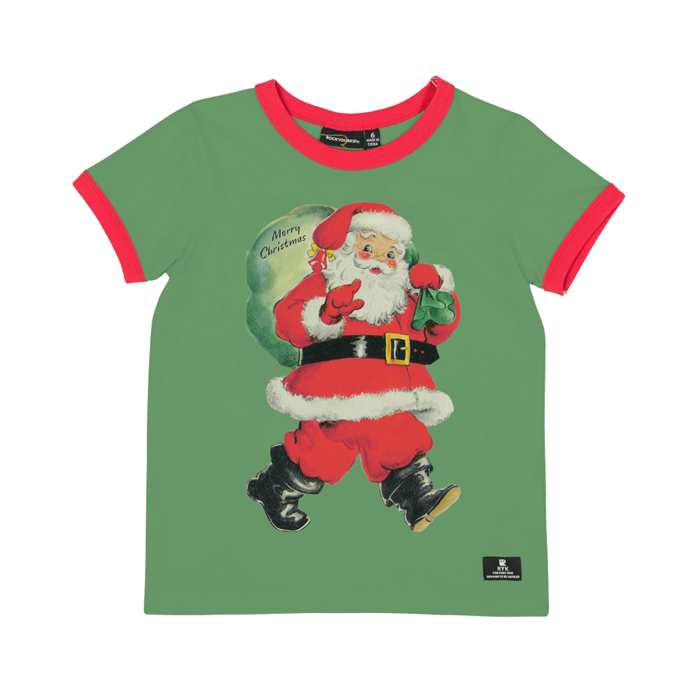 Jolly Santa T-Shirt - Green