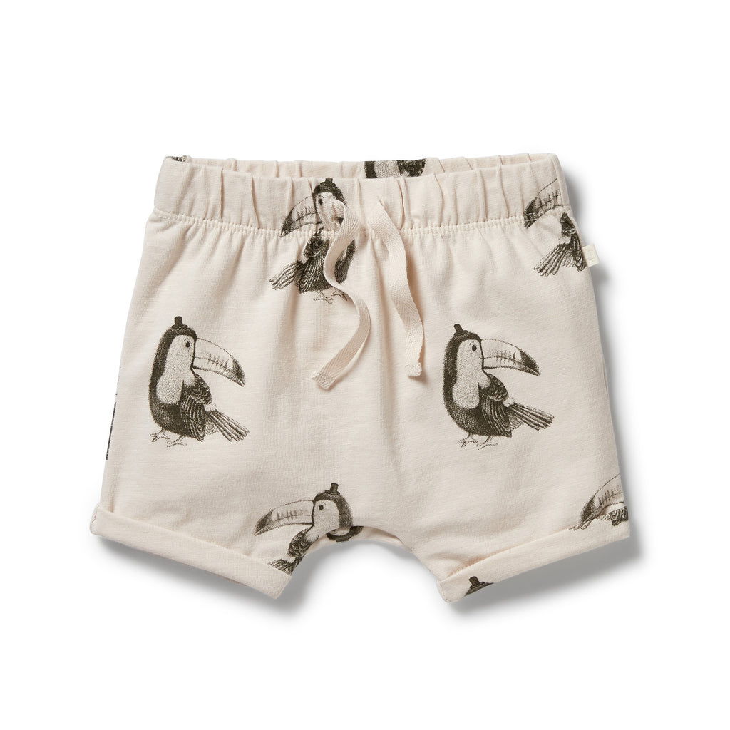 Organic Tie Front Short - Tommy Toucan