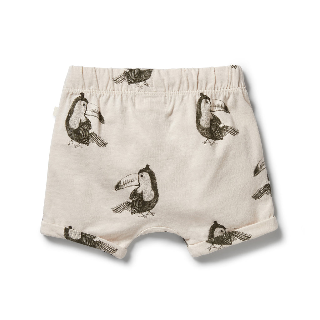 Organic Tie Front Short - Tommy Toucan