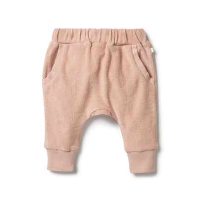 Organic Terry Slouch Pant - Rose