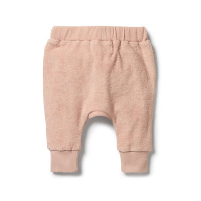 Organic Terry Slouch Pant - Rose