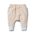 Organic Terry Slouch Pant - Nutmeg Stripe